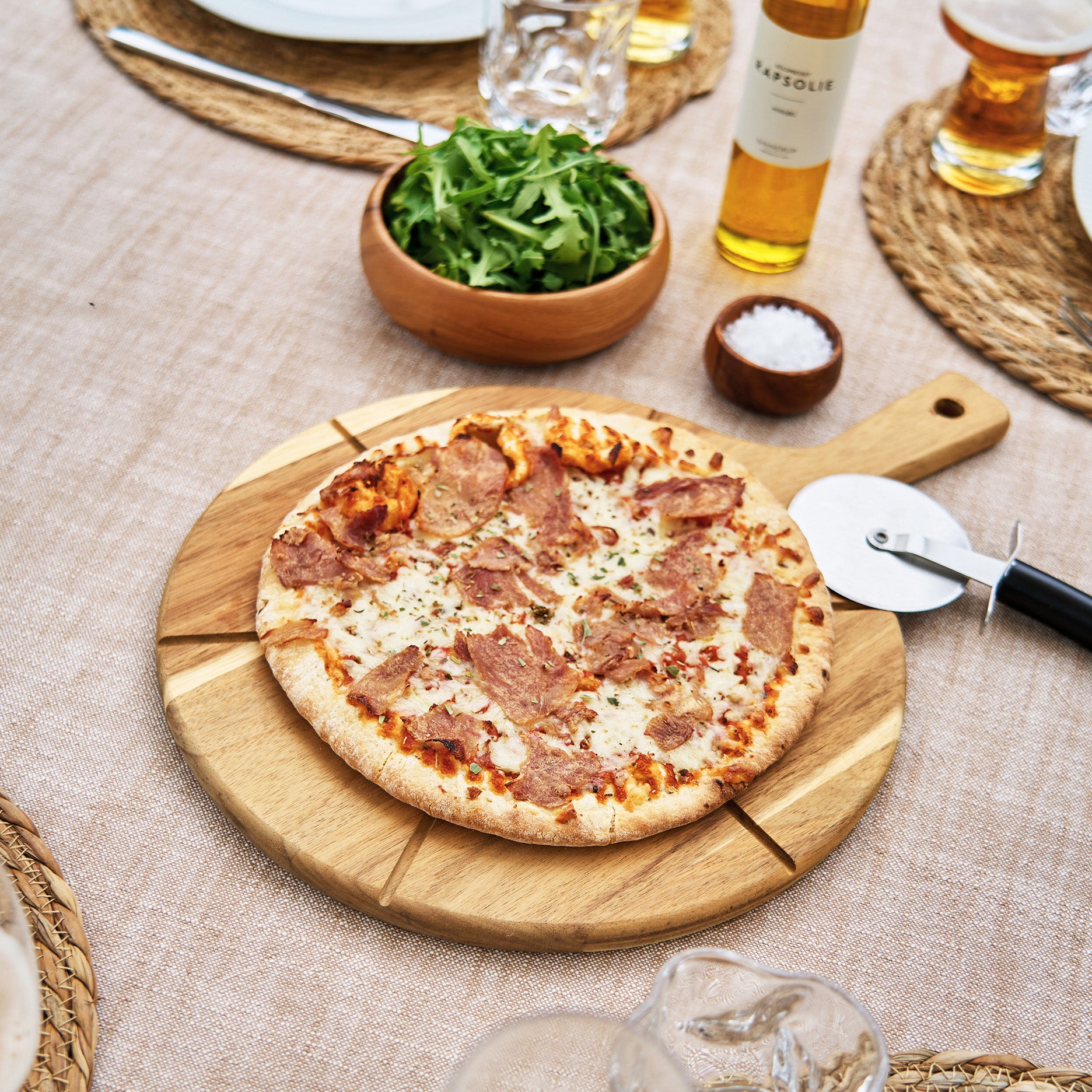 Pizza-Schneide-Set, 2-teilig